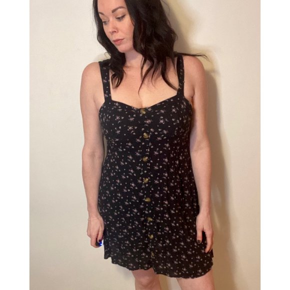 Blue Floral Sun Mini Dress - Picture 1 of 3